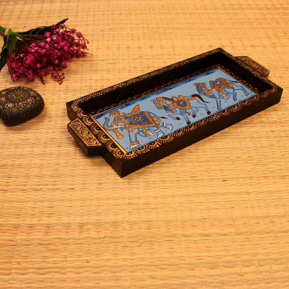 Wooden Printed Serving Tray 6x12