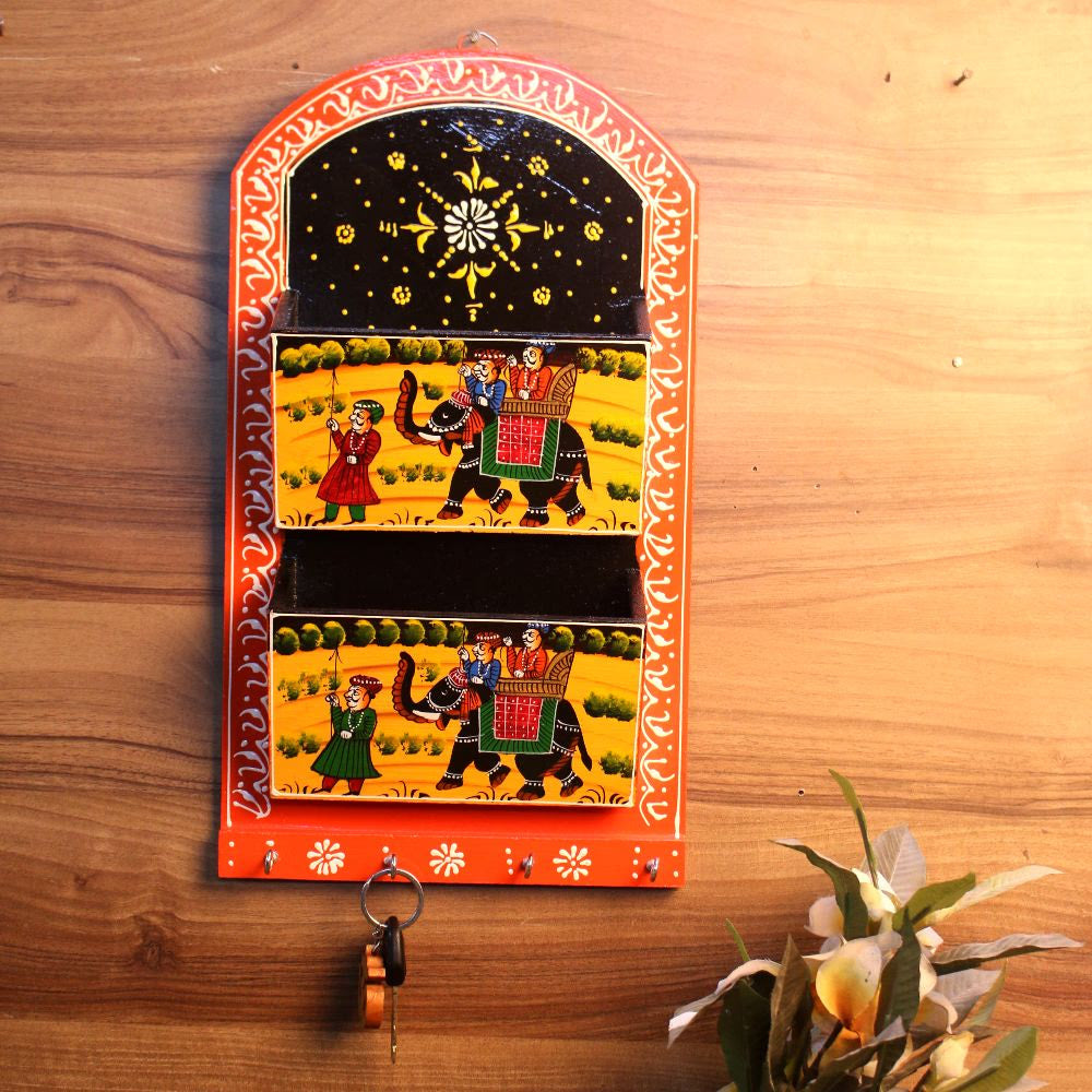 Letter Rack Double & Key Stand