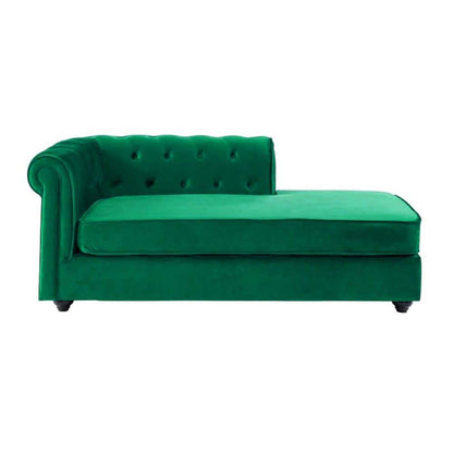 Classic Chesterfield Chaise Lounge Sofa with Button Tufted Backrest