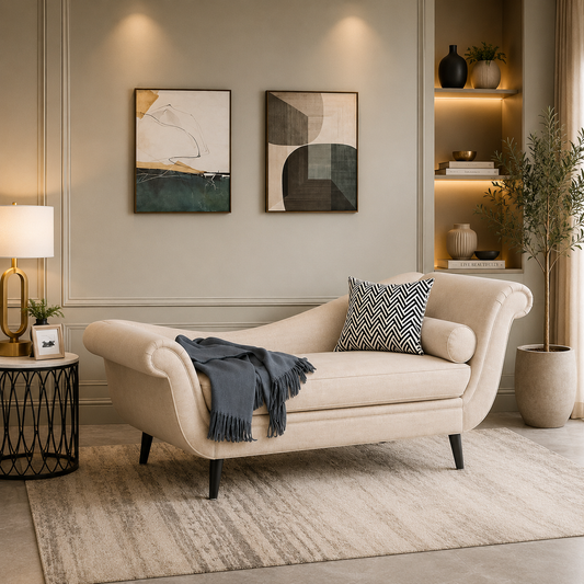 Modern 2-Seater Loveseat Sofa with Rolled Arms-Shivora Crafts