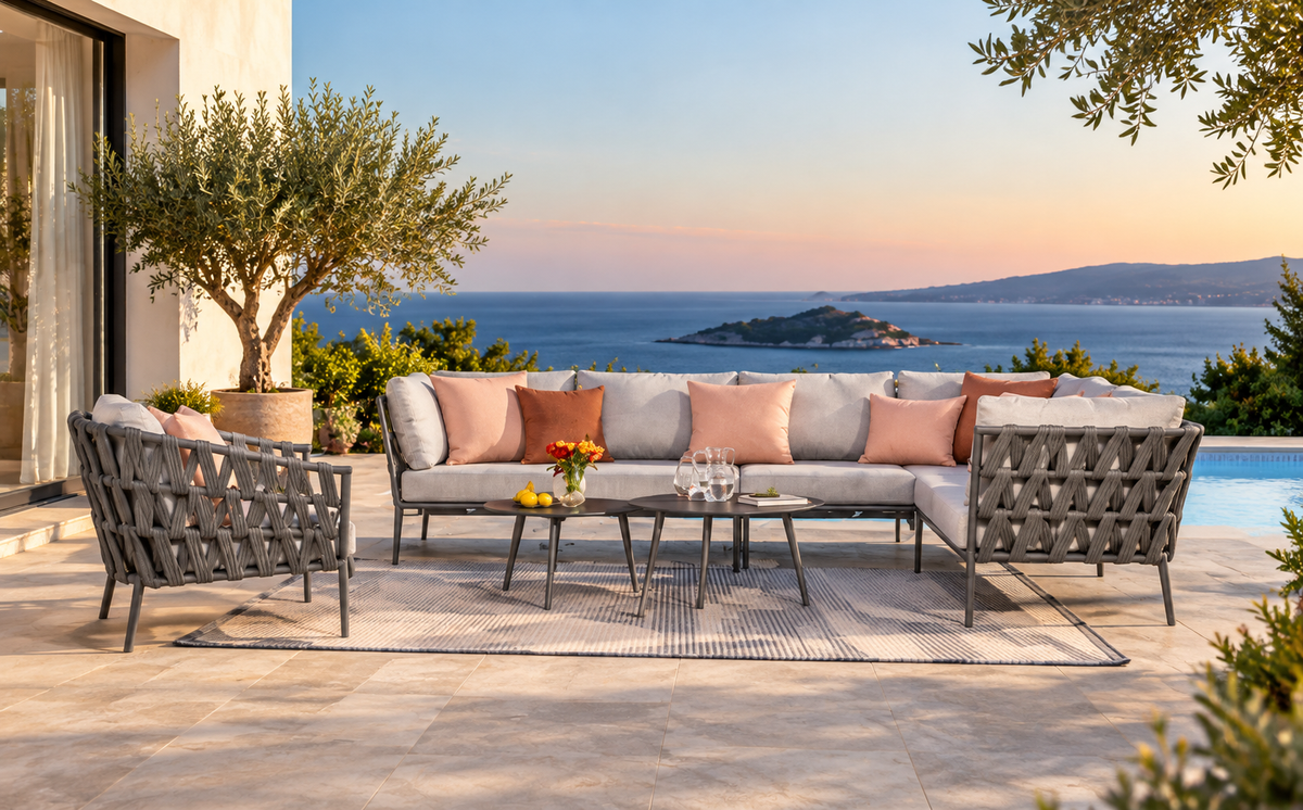 Outdoor Modular Patio Sofa Set | Sectional Sofa, Lounge Chairs & Tables