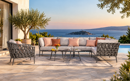 Outdoor Modular Patio Sofa Set | Sectional Sofa, Lounge Chairs & Tables
