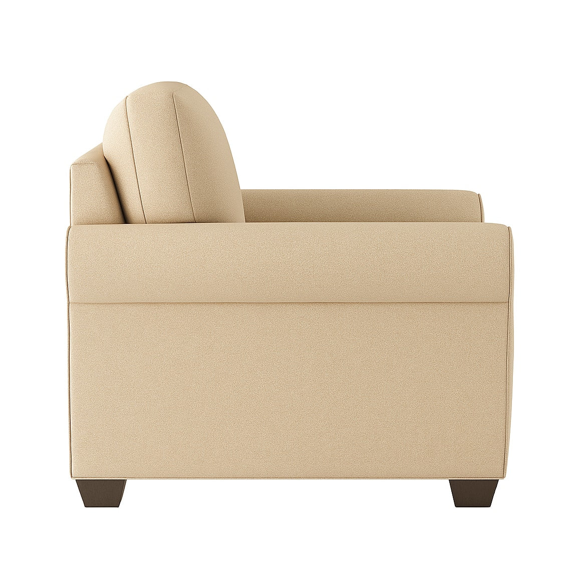 Classic 3-Seater Fabric Sofa with Cushioned Back & Rolled Arms