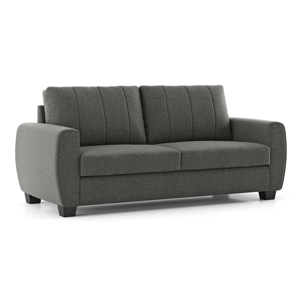 Modern 3-Seater Sofa with Vertical Channel Back-Shivora Crafts