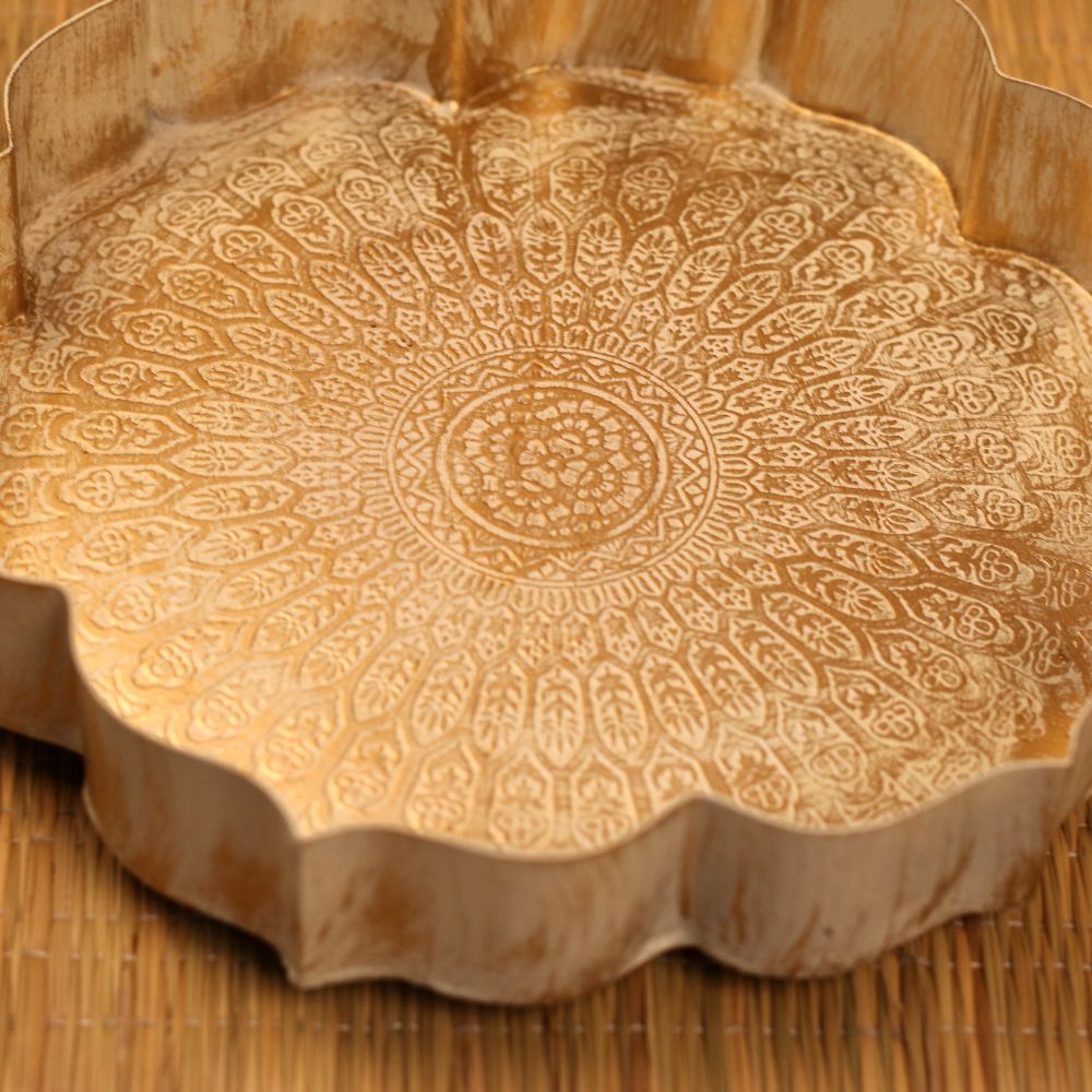 Handcrafted Star Tray White (Large/Medium) – Decorative Serving Tray for Home Décor & Gifting