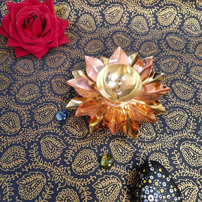 Brass & Copper Akhand Jyot – Kamal Design