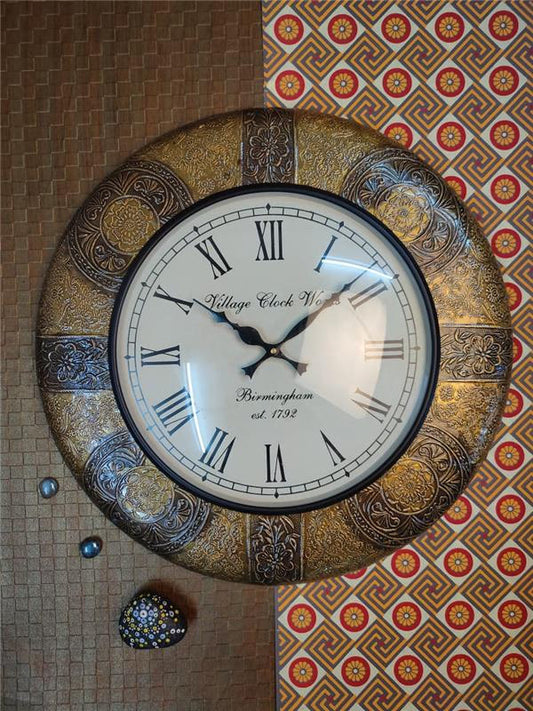 BRASS COPER WALL CLOCK